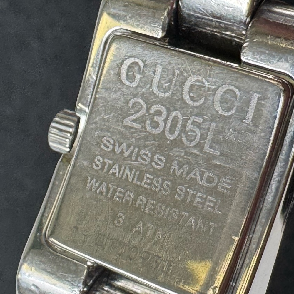 Gucci vintage Industrial vibe Swiss made authentic #2305L - Picture 2 of 12